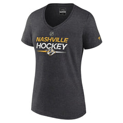 Nashville Predators Fanatics Women's Authentic Pro Primary V-Neck T-Shirt -  NHL T-shirts