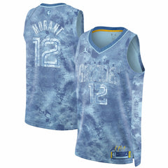 Light Blue Ja Morant Memphis Grizzlies Jordan Brand Select Series Swingman Jersey | NBA