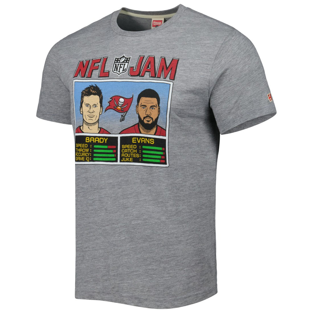 Tampa Bay Buccaneers Tom Brady & Mike Evans  Homage Unisex NFL Jam Tri-Blend T-Shirt | NFL US