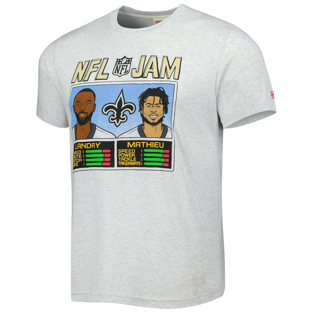 New Orleans Saints Jarvis Landry & Tyrann Mathieu  Homage Unisex NFL Jam Tri-Blend T-Shirt | NFL Online