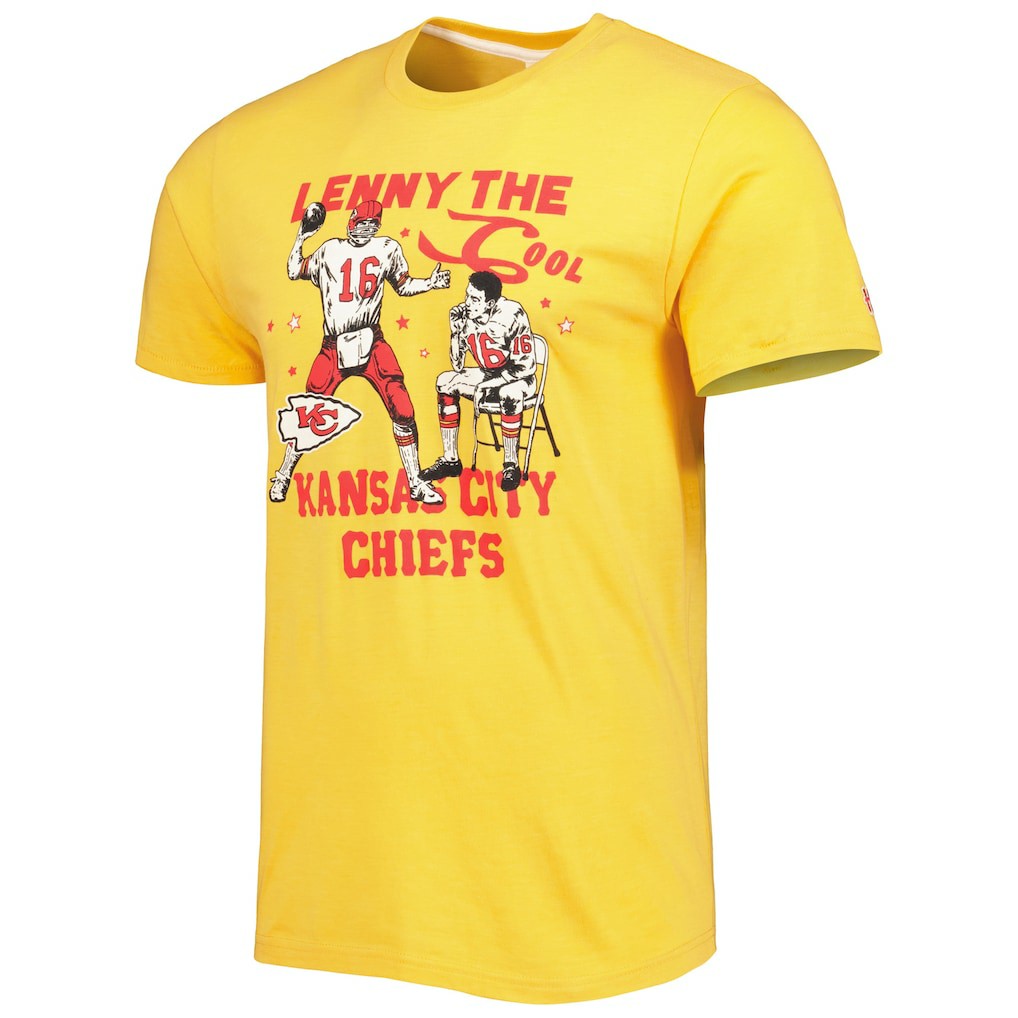 Kansas City Chiefs Len Dawson  Homage Unisex Caricature Retired Player Tri-Blend T-Shirt | NFL Near me