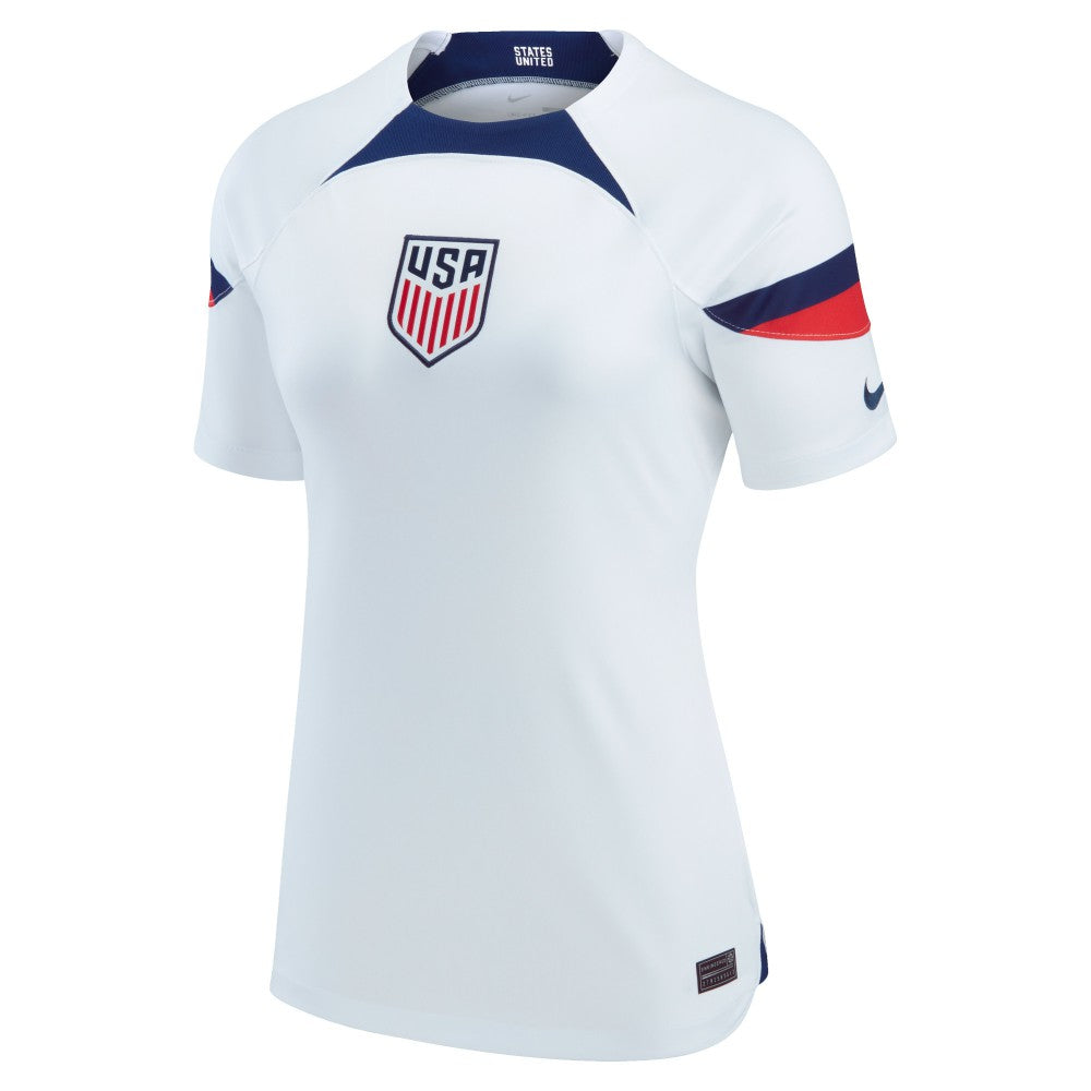 USMNT Women's 2022/23 Home Breathe Stadium Replica Blank Jersey