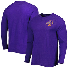 Heathered Purple Phoenix Suns Concepts Sport Left Chest Henley Raglan Long Sleeve Top | NBA