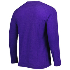 Heathered Purple Phoenix Suns Concepts Sport Left Chest Henley Raglan Long Sleeve Top | NBA