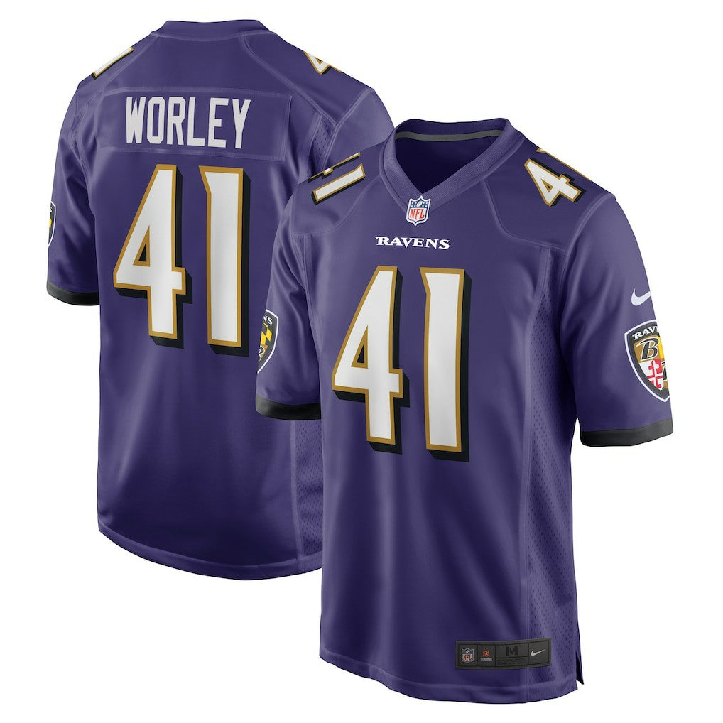 Baltimore Ravens Daryl Worley  Game Player Jersey | NFL Discount