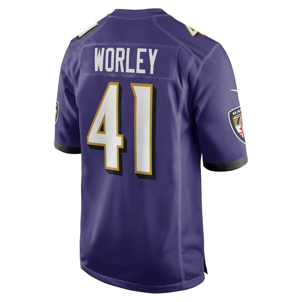 Baltimore Ravens Daryl Worley  Game Player Jersey | NFL Discount