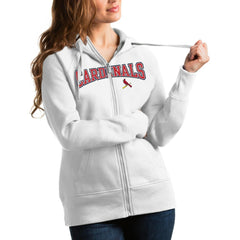 St. Louis Cardinals Antigua Women's Team Logo Victory Full-Zip Hoodie - MLB Hoodies