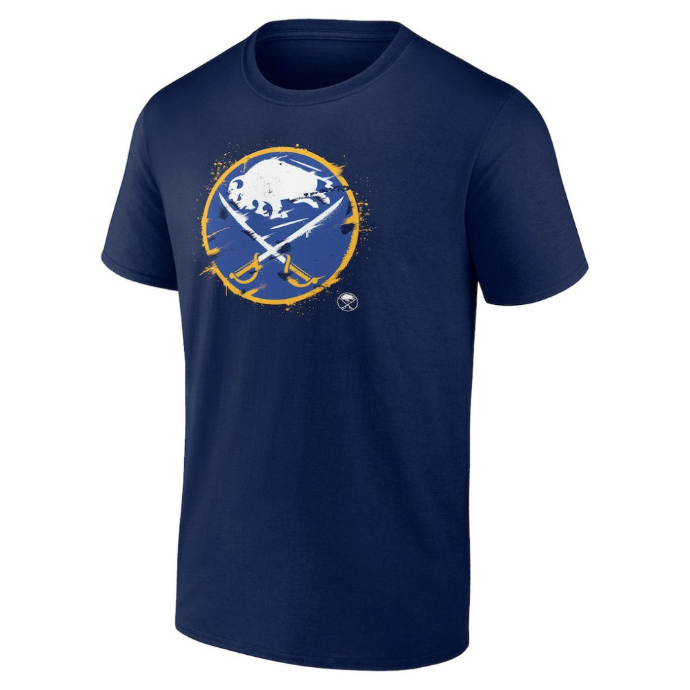 Buffalo Sabres Splatter Logo Team T-Shirt -  NHL T-shirts