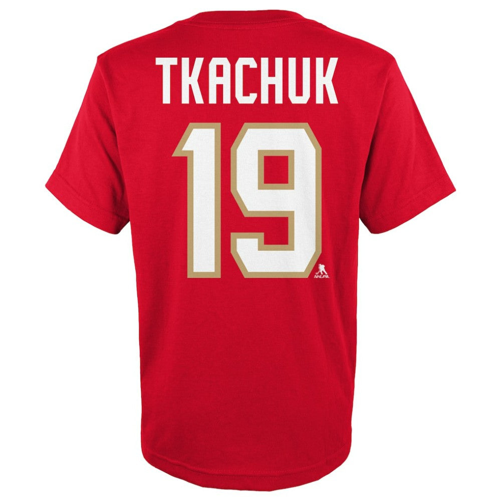 Matthew Tkachuk Florida Panthers Youth Player Name & Number T-Shirt -  NHL T-shirts