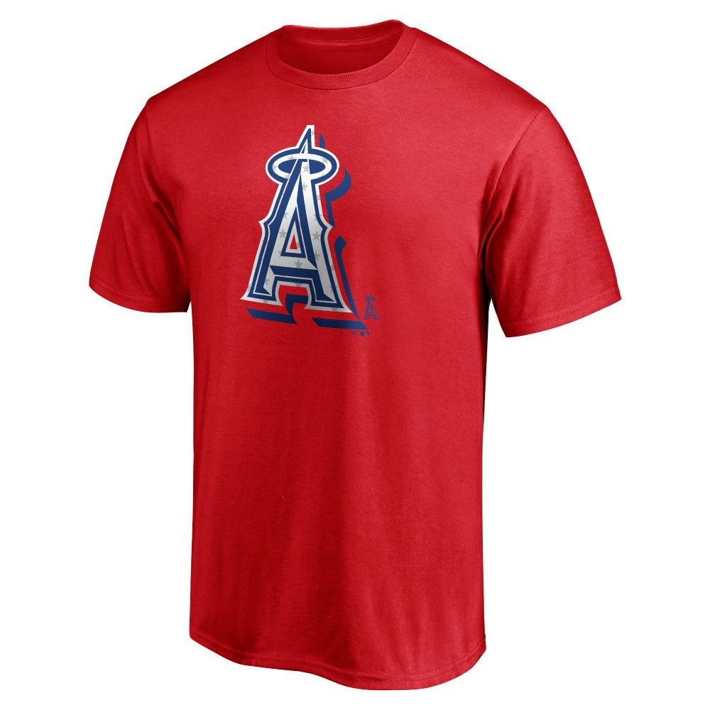 Los Angeles Angels Red White and Team T-Shirt - MLB T-shirts