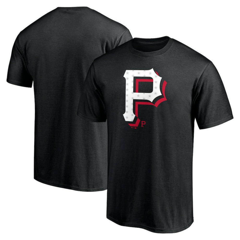 Pittsburgh Pirates Red White and Team T-Shirt - MLB T-shirts
