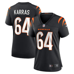 Cincinnati Bengals Ted Karras  Women's Game Player Jersey | NFL Outlet