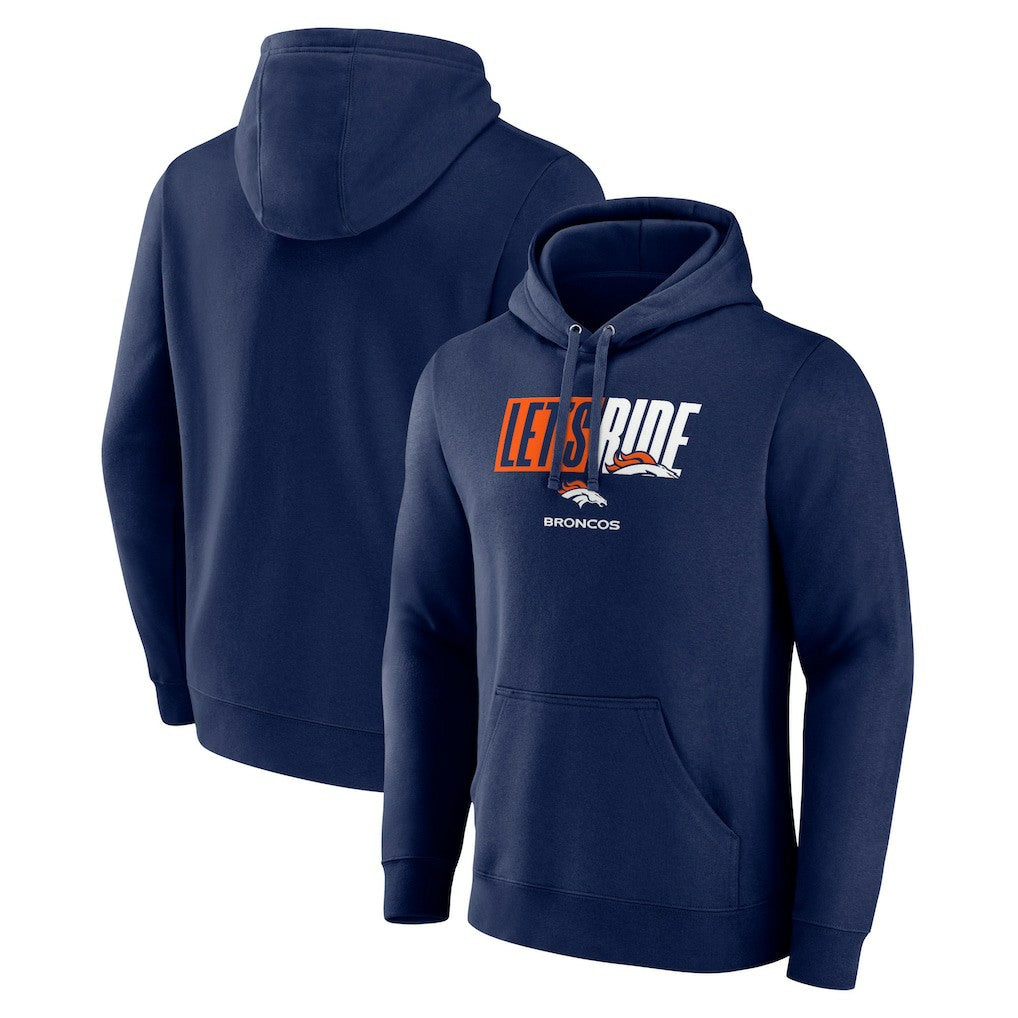 Denver Broncos Let's Ride Pullover Hoodie | NFL Discount