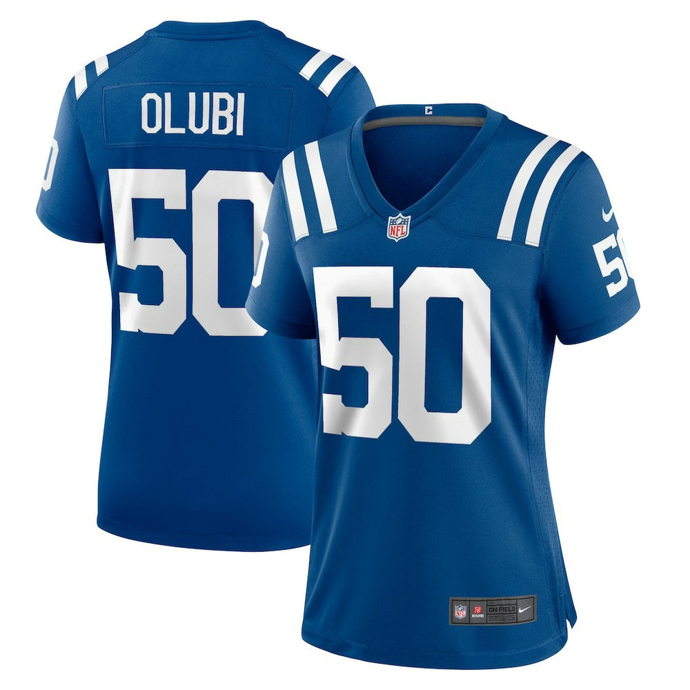 Indianapolis Colts Segun Olubi  Women's Game Player Jersey | NFL Online