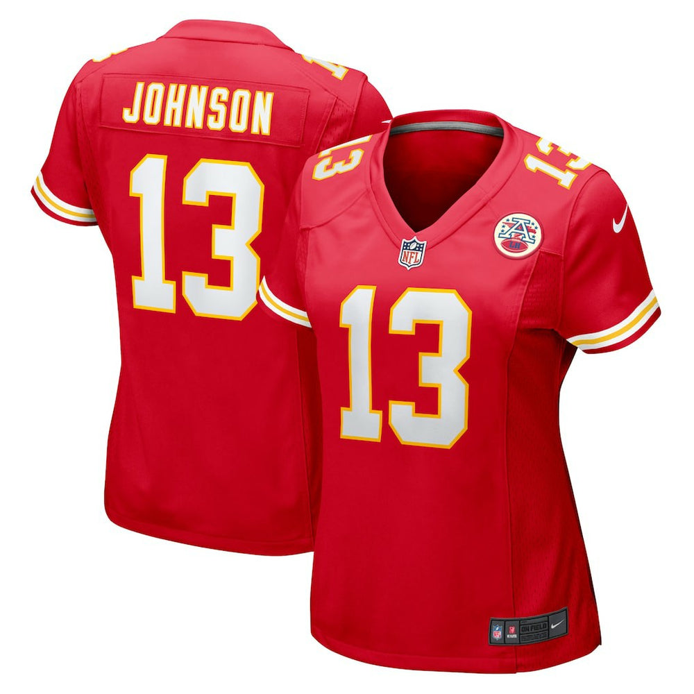 Kansas City Chiefs Nazeeh Johnson  Women's Game Player Jersey | NFL Discount