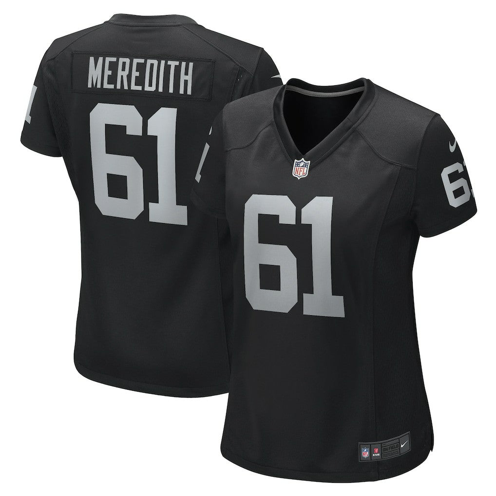 Las Vegas Raiders Jordan Meredith  Women's Game Player Jersey | NFL Outlet