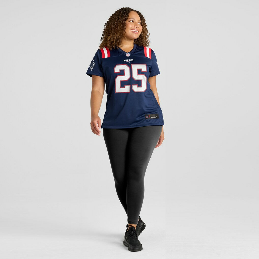 New England Patriots Marcus Jones  Women's Game Jersey | NFL Outlet