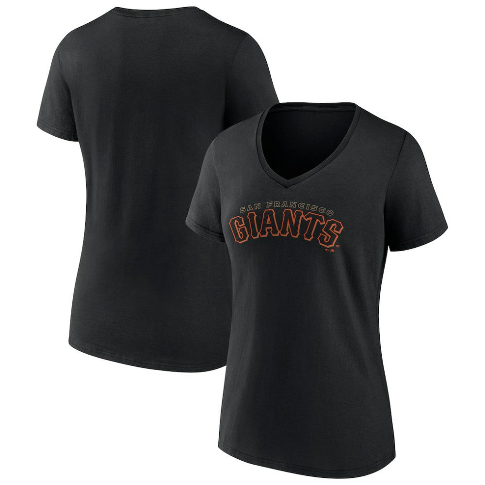 San Francisco Giants Women's Giants Alternate Club Lettering V-Neck T-Shirt - MLB T-shirts