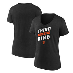 San Francisco Giants Women's Third and King V-Neck T-Shirt - MLB T-shirts