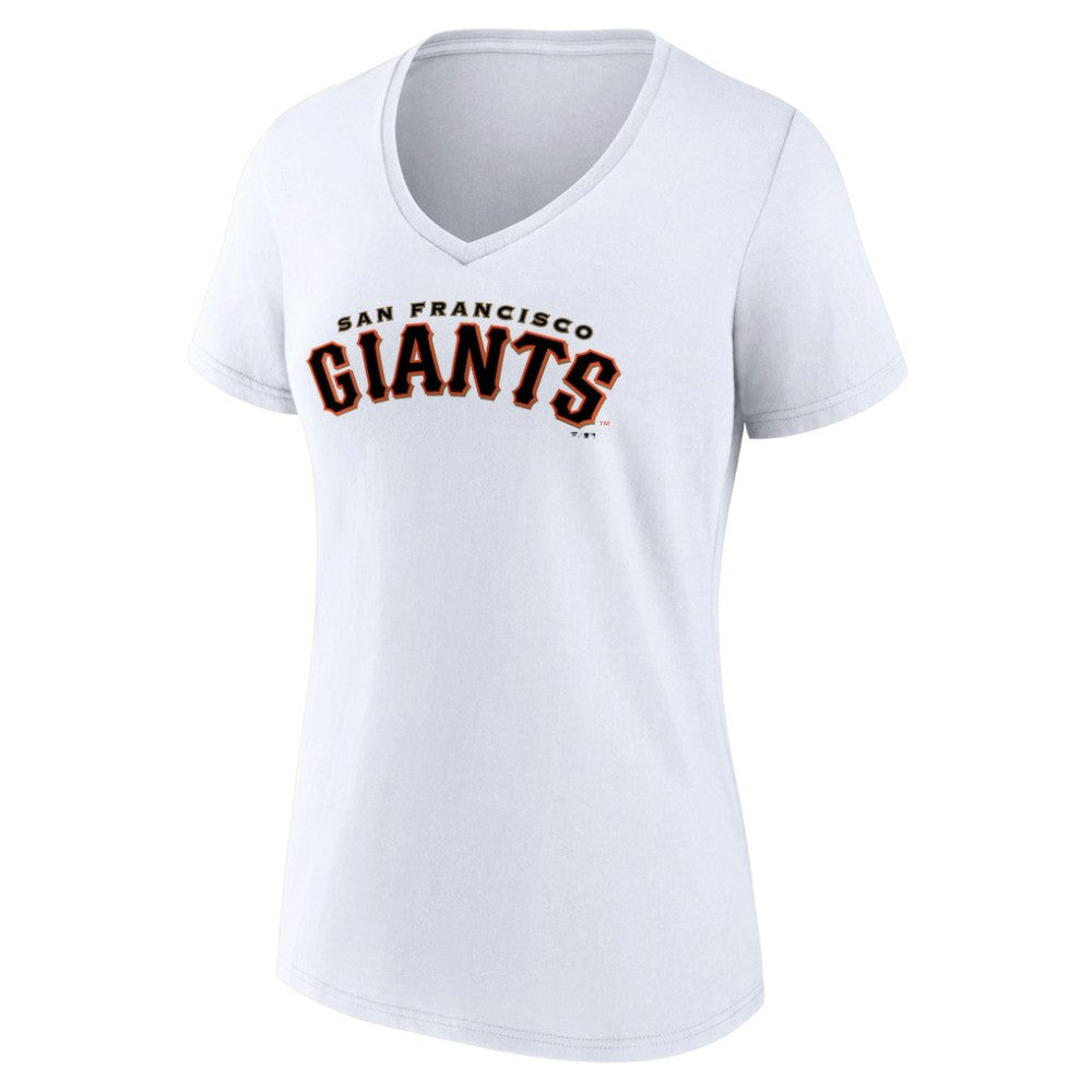 San Francisco Giants Women's Giants Alternate Club Lettering V-Neck T-Shirt - MLB T-shirts