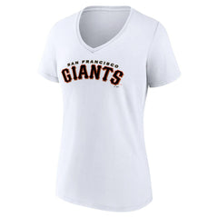 San Francisco Giants Women's Giants Alternate Club Lettering V-Neck T-Shirt - MLB T-shirts