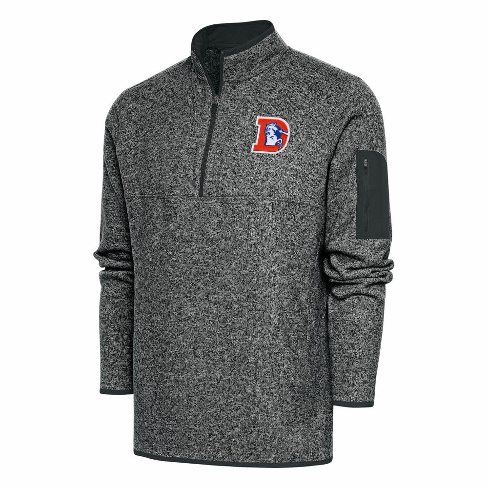 Denver Broncos Antigua Throwback Fortune Quarter-Zip Pullover Jacket | NFL Hot