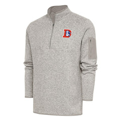 Denver Broncos Antigua Throwback Fortune Quarter-Zip Pullover Jacket | NFL Discount