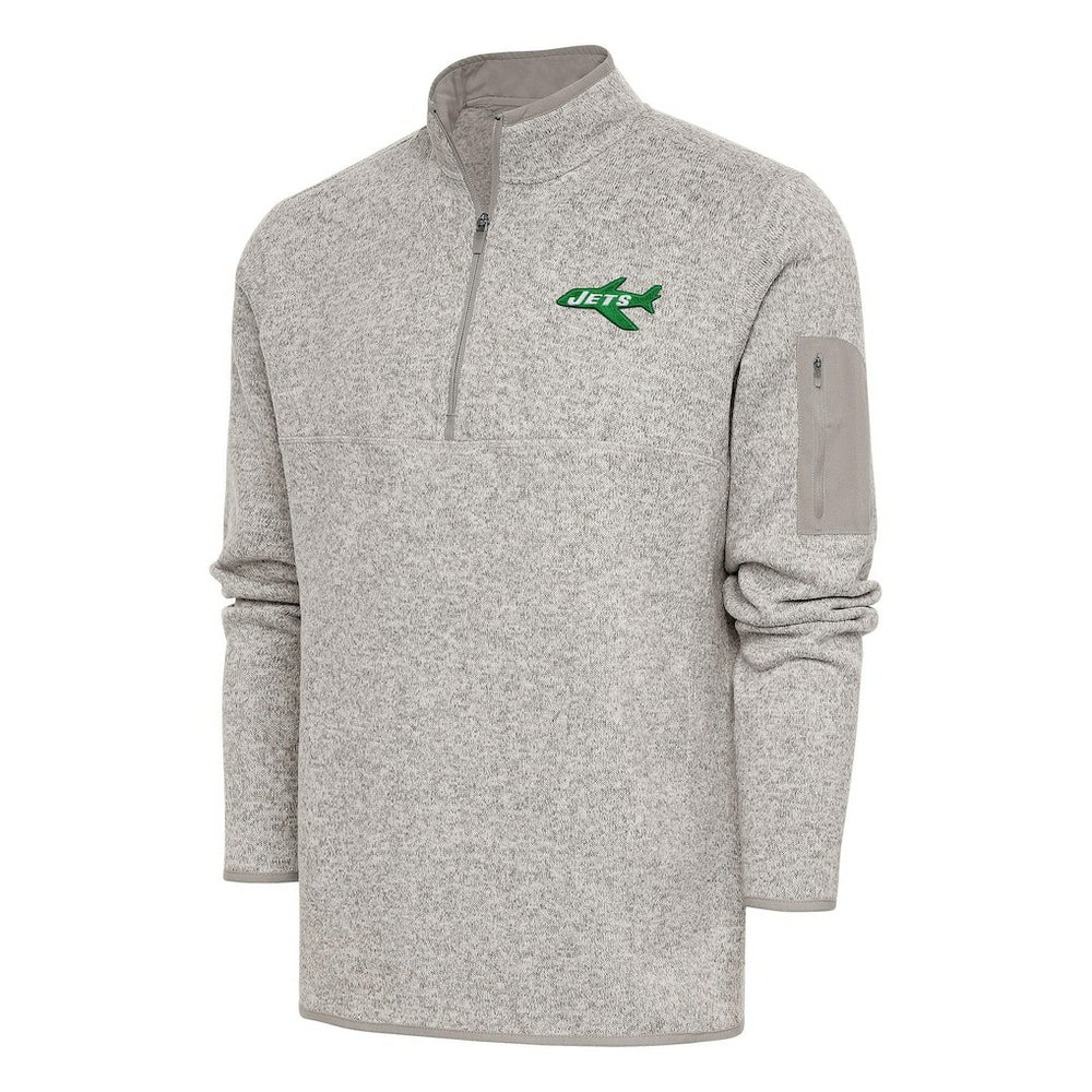 New York Jets Antigua Throwback Fortune Quarter-Zip Pullover Jacket | NFL Near me