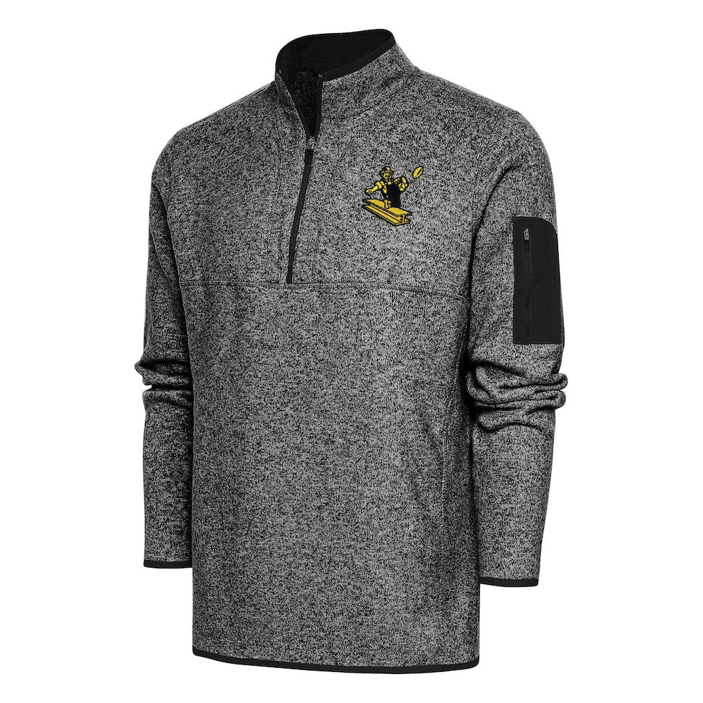 Pittsburgh Steelers Antigua Throwback Fortune Quarter-Zip Pullover Jacket | NFL New