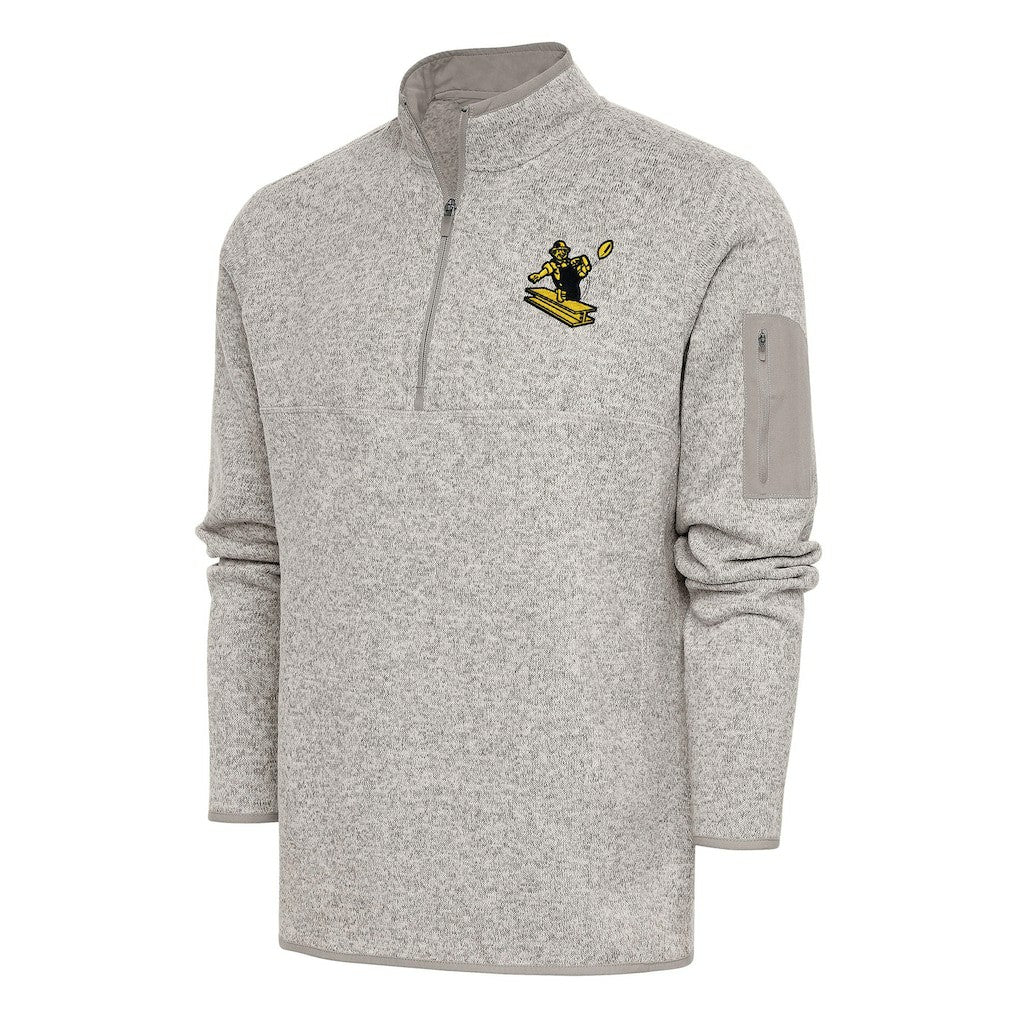 Pittsburgh Steelers Antigua Throwback Fortune Quarter-Zip Pullover Jacket | NFL US