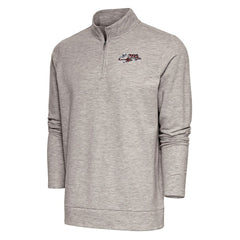 Cincinnati Bengals Antigua Team Logo Throwback Gambit Quarter-Zip Pullover Top | NFL Near me