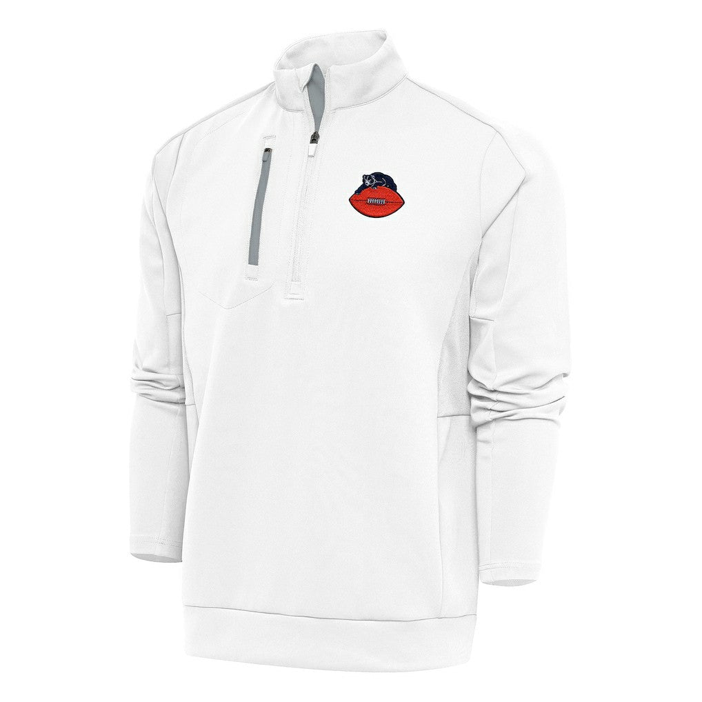 Chicago Bears Antigua Team Logo Throwback Generation Quarter-Zip Pullover Top | NFL New