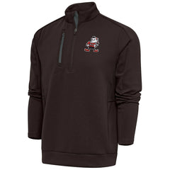 Cleveland Browns Antigua Team Logo Throwback Generation Quarter-Zip Pullover Top | NFL Discount