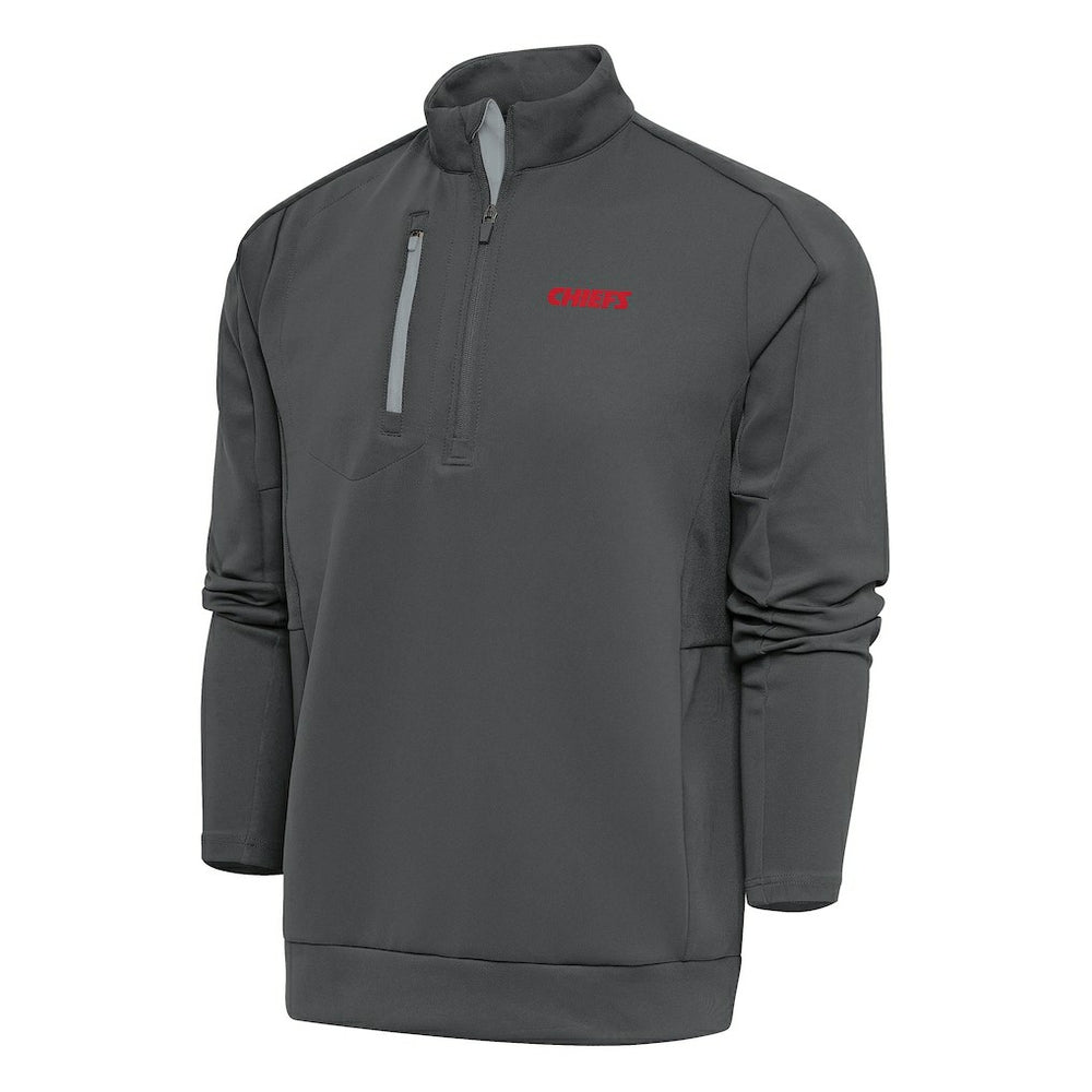 Kansas City Chiefs Antigua Team Logo Throwback Generation Quarter-Zip Pullover Top | NFL Online