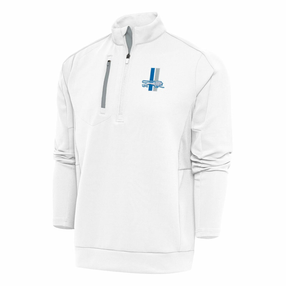 Detroit Lions Antigua Team Logo Throwback Generation Quarter-Zip Pullover Top | NFL Outlet