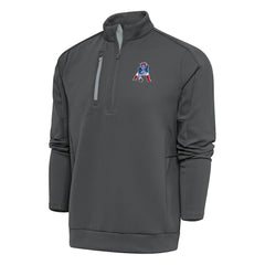 New England Patriots Antigua Team Logo Throwback Generation Quarter-Zip Pullover Top | NFL New