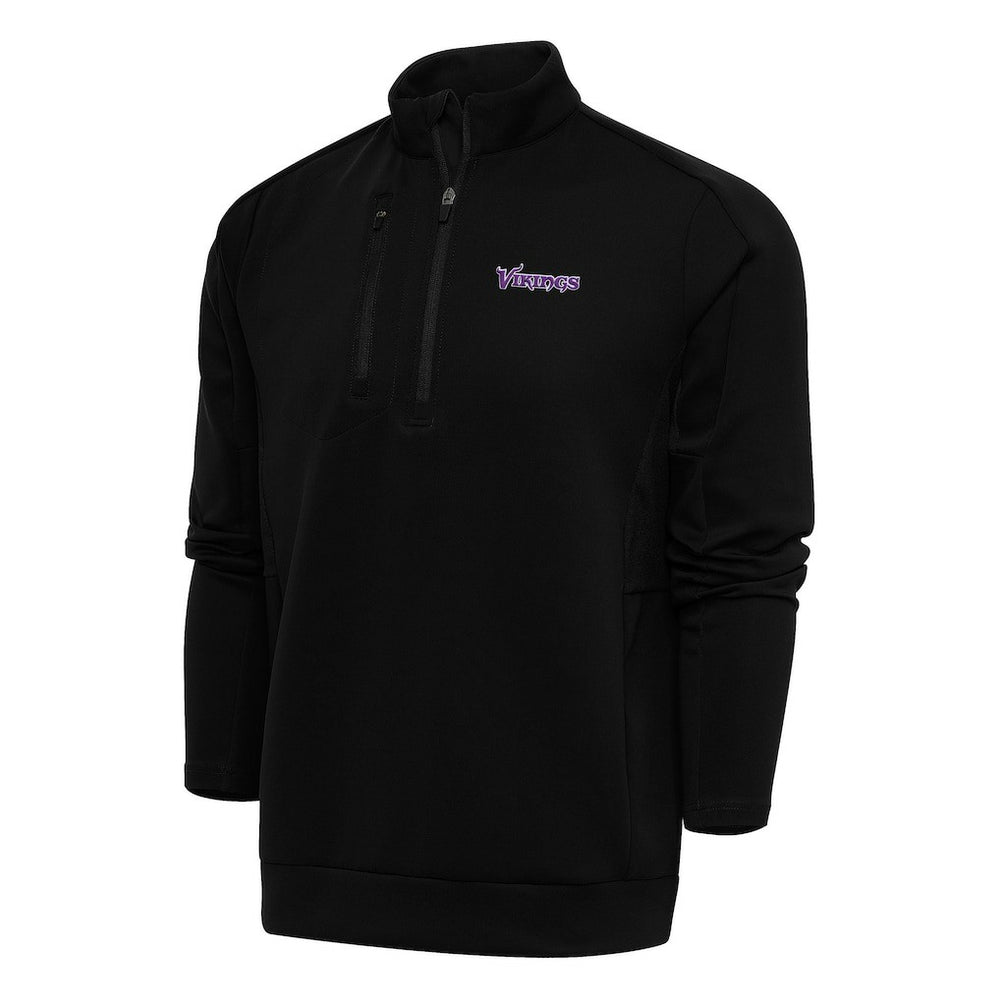 Minnesota Vikings Antigua Team Logo Throwback Generation Quarter-Zip Pullover Top | NFL Hot