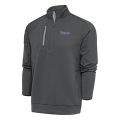 Minnesota Vikings Antigua Team Logo Throwback Generation Quarter-Zip Pullover Top | NFL Outlet