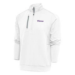 Minnesota Vikings Antigua Team Logo Throwback Generation Quarter-Zip Pullover Top | NFL US