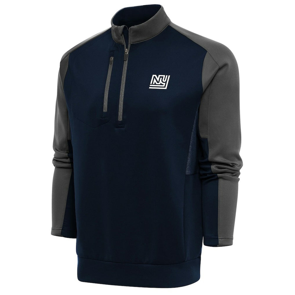 New York Giants Antigua Team Logo Throwback Team Quarter-Zip Pullover Top | NFL New