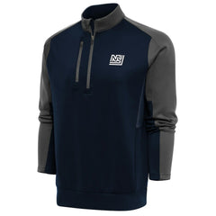 New York Giants Antigua Team Logo Throwback Team Quarter-Zip Pullover Top | NFL New