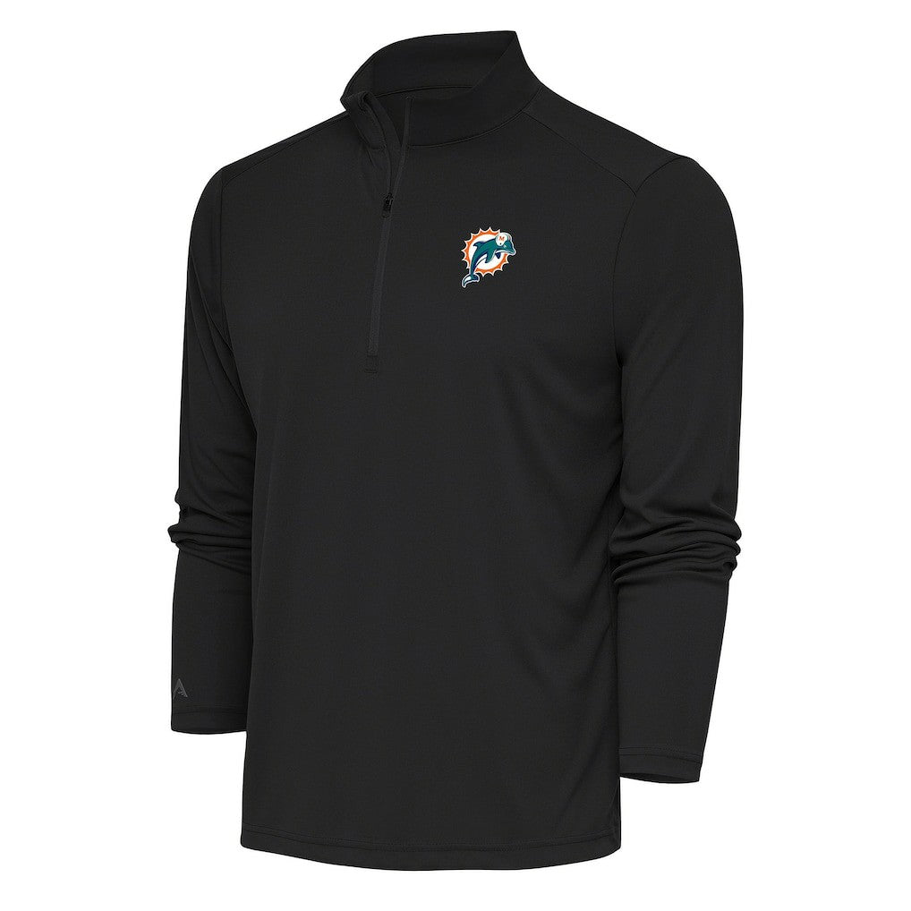 Miami Dolphins Antigua Team Logo Throwback Tribute Quarter-Zip Pullover Top | NFL On sale