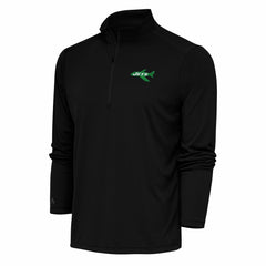 New York Jets Antigua Team Logo Throwback Tribute Quarter-Zip Pullover Top | NFL On sale