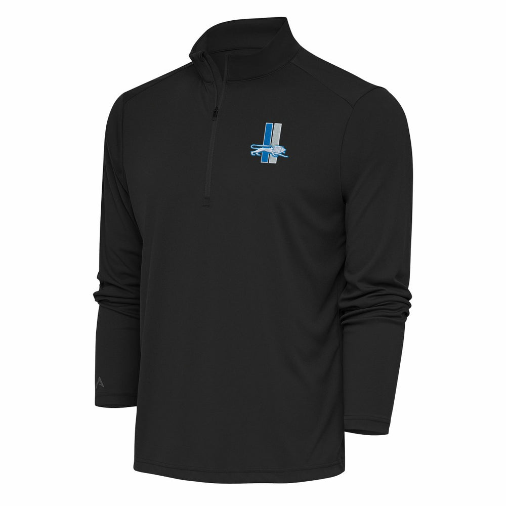 Detroit Lions Antigua Team Logo Throwback Tribute Quarter-Zip Pullover Top | NFL Outlet