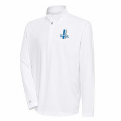 Detroit Lions Antigua Team Logo Throwback Tribute Quarter-Zip Pullover Top | NFL US