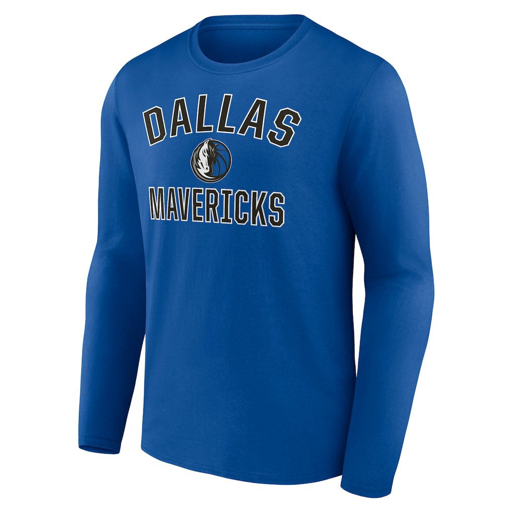 Royal Dallas Mavericks Victory Arch Team Long Sleeve T-Shirt sale | NBA
