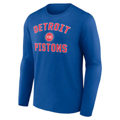 Royal Detroit Pistons Victory Arch Team Long Sleeve T-Shirt sale | NBA