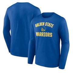 Royal Golden State Warriors Victory Arch Team Long Sleeve T-Shirt sale | NBA