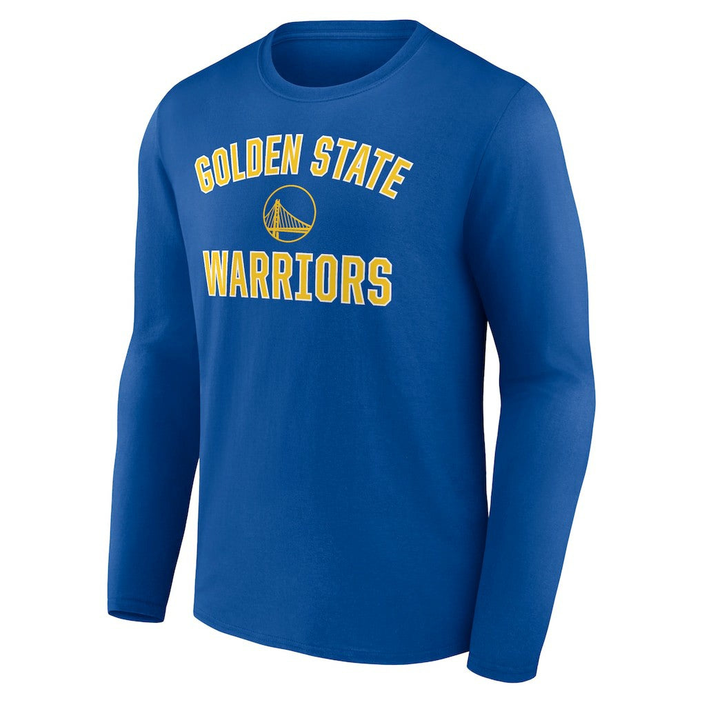 Royal Golden State Warriors Victory Arch Team Long Sleeve T-Shirt sale | NBA