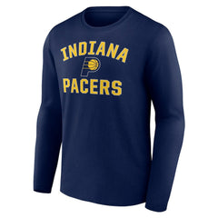 Navy Indiana Pacers Victory Arch Team Long Sleeve T-Shirt | NBA
